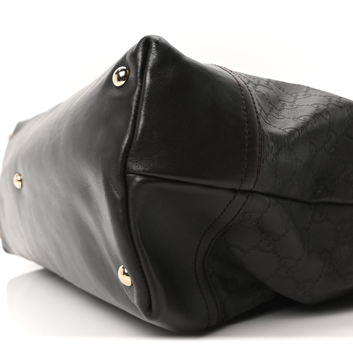 Gucci Guccissima Large Business Tote Dark Brown 10 of 10