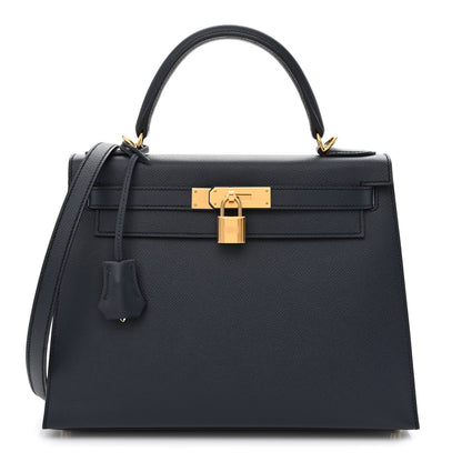 Hermes Epsom Kelly Sellier 28 Bleu Indigo 1 of 11