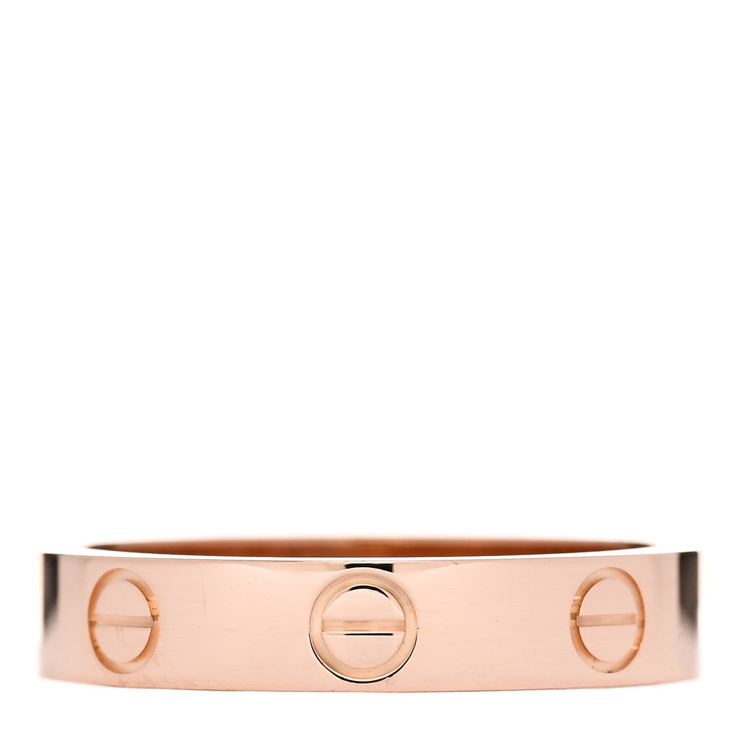 18K Pink Gold 3.5mm LOVE Wedding Band Ring 52 6