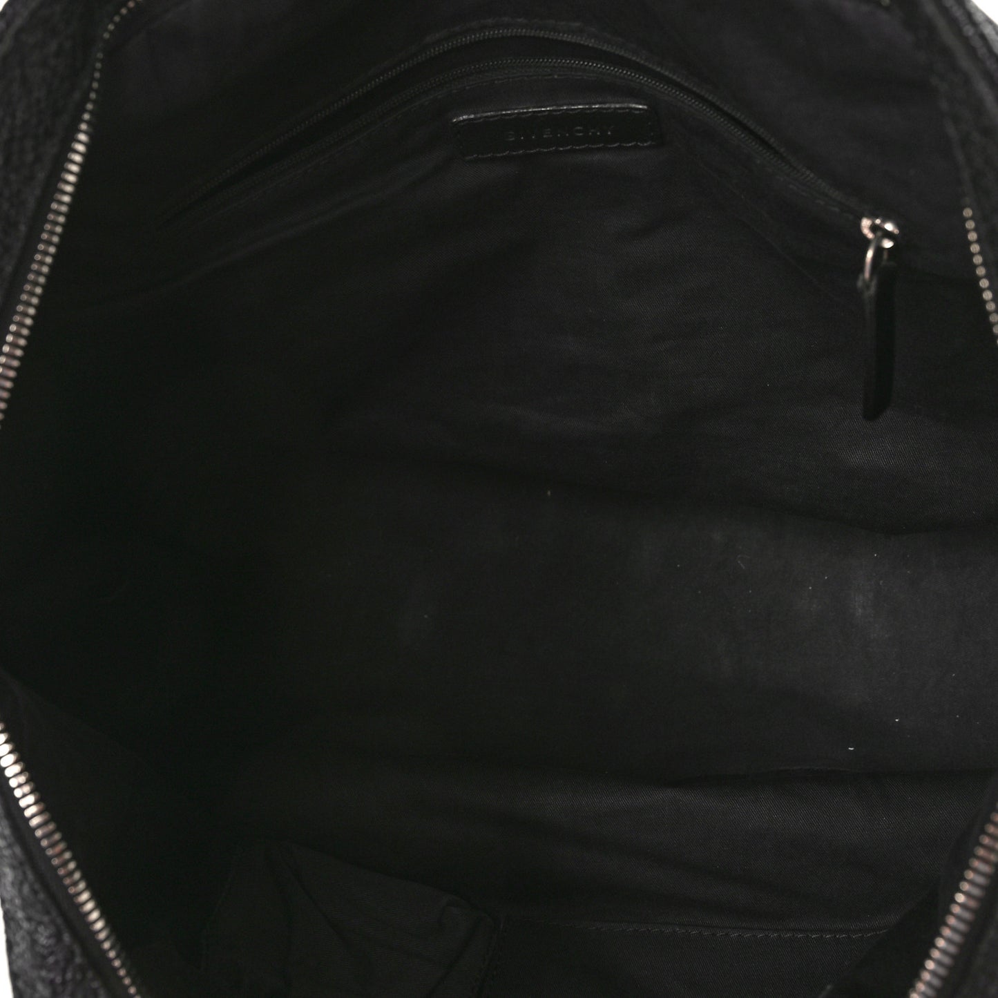 Glazed Pebbled Calfskin Medium Nightingale Black