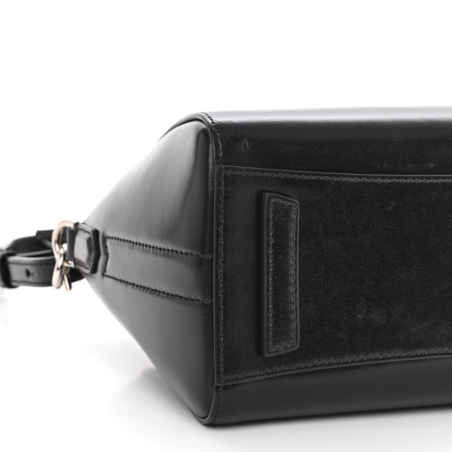 Shiny Lord Calfskin Mini Antigona Black