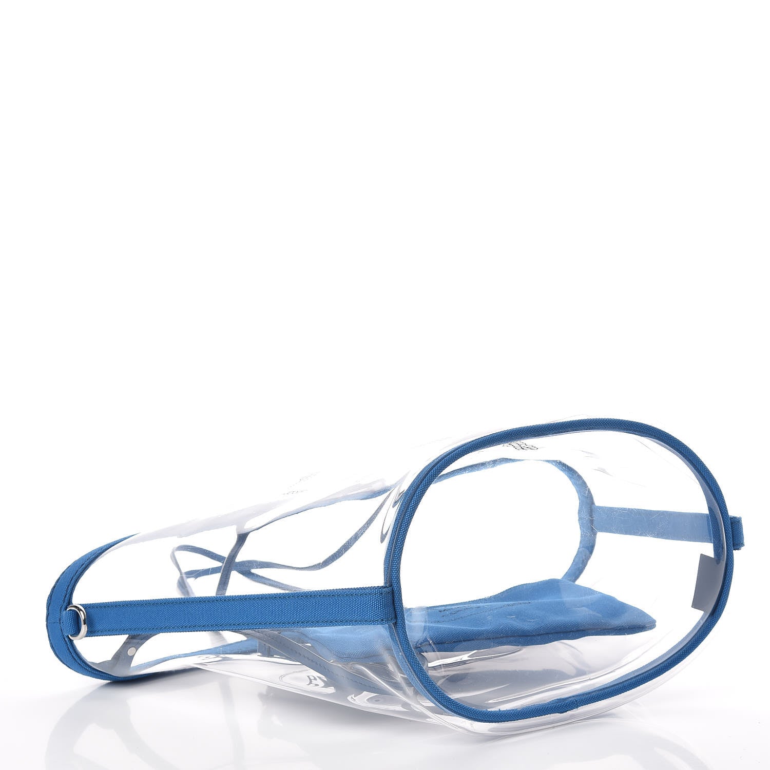Prada Plexiglass Canapa Shopper Tote Azzurro 4 of 8