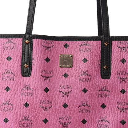 MCM Visetos Medium Liz Reversible Shopper Tote Pink 8 of 15