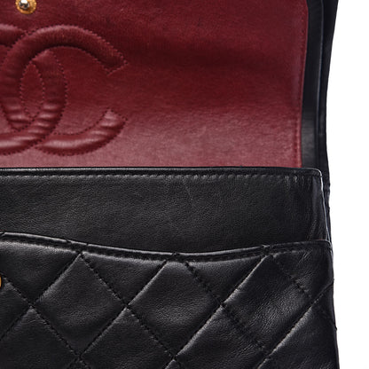 Chanel Lambskin Quilted Medium Double Flap Black 15 of 15