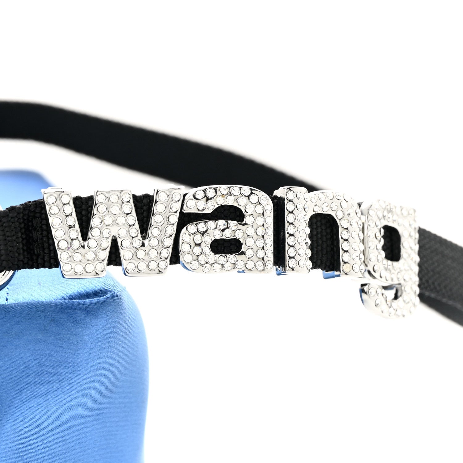 Alexander Wang Satin Crystal Heiress Pouch Night Sky 8 of 16