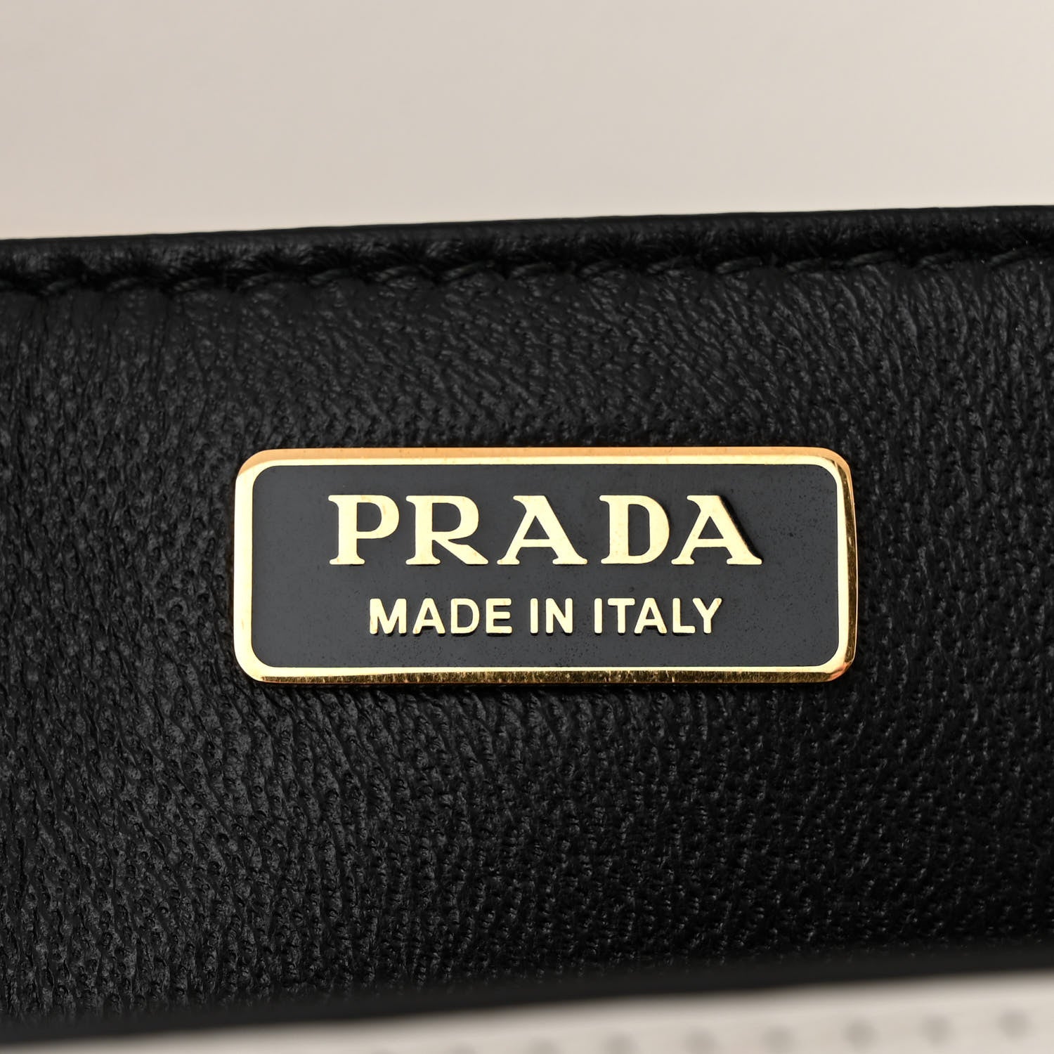 Prada City Calf Saffiano Cahier Bag Talco Black 6 of 9