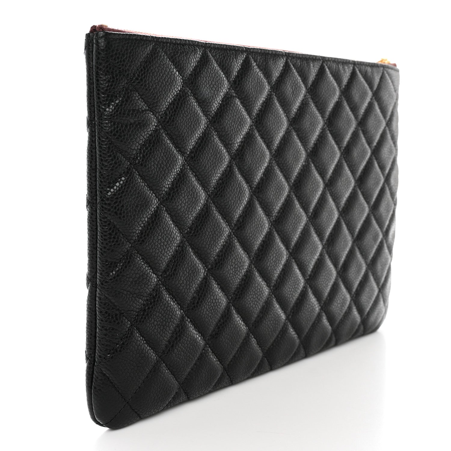 Chanel Caviar Quilted Medium Cosmetic Case Black 3 of 9