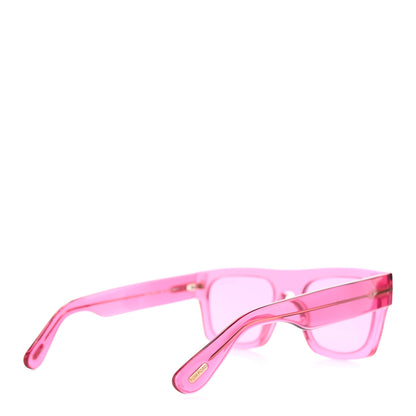 Tom Ford Acetate Fausto Sunglasses TF711 Transparent Pink 4 of 8