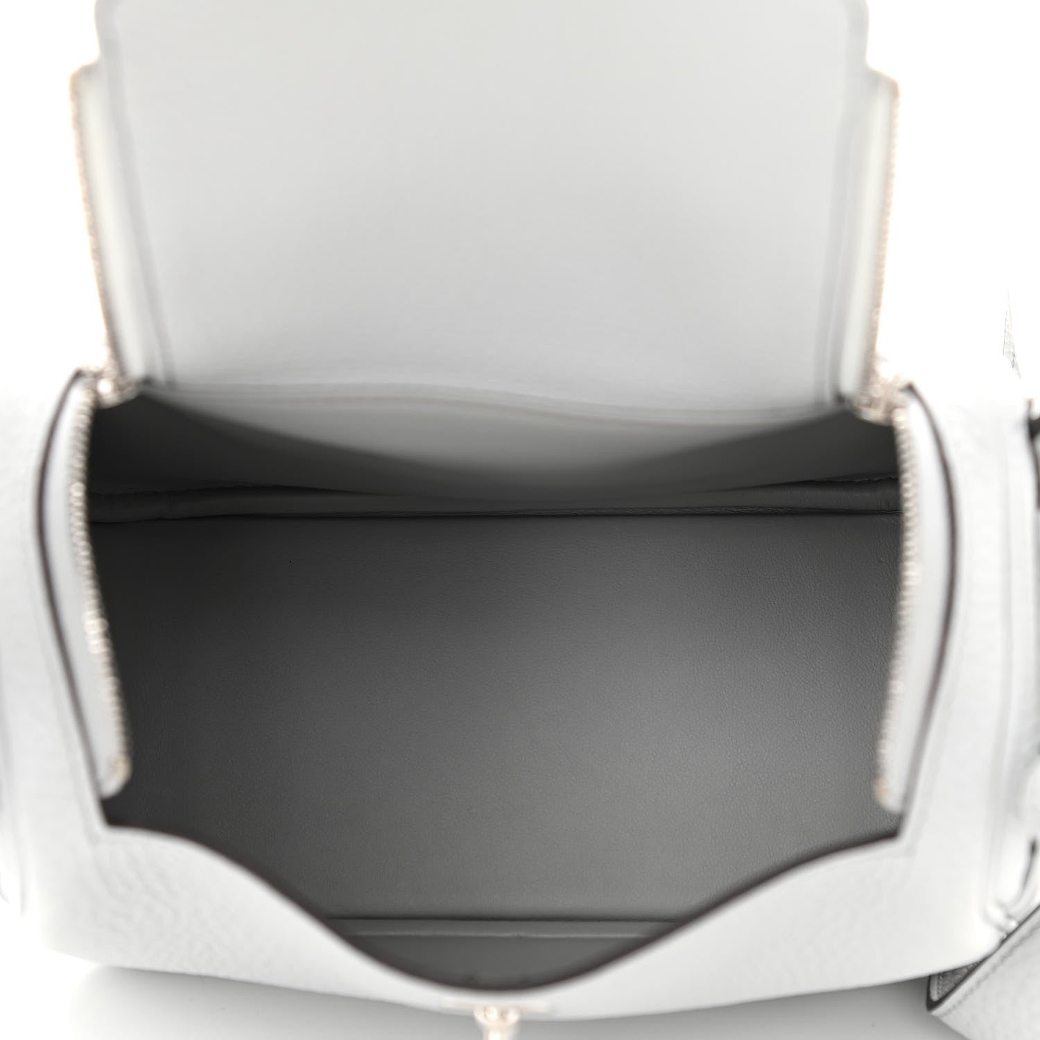 Hermes Taurillon Clemence Mini Lindy 20 Bleu Pale 5 of 10