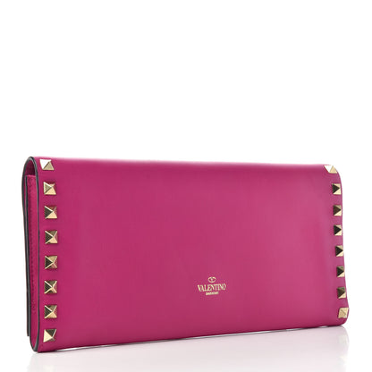 Valentino Garavani Nappa Rockstud Clutch Fuxia 4 of 9