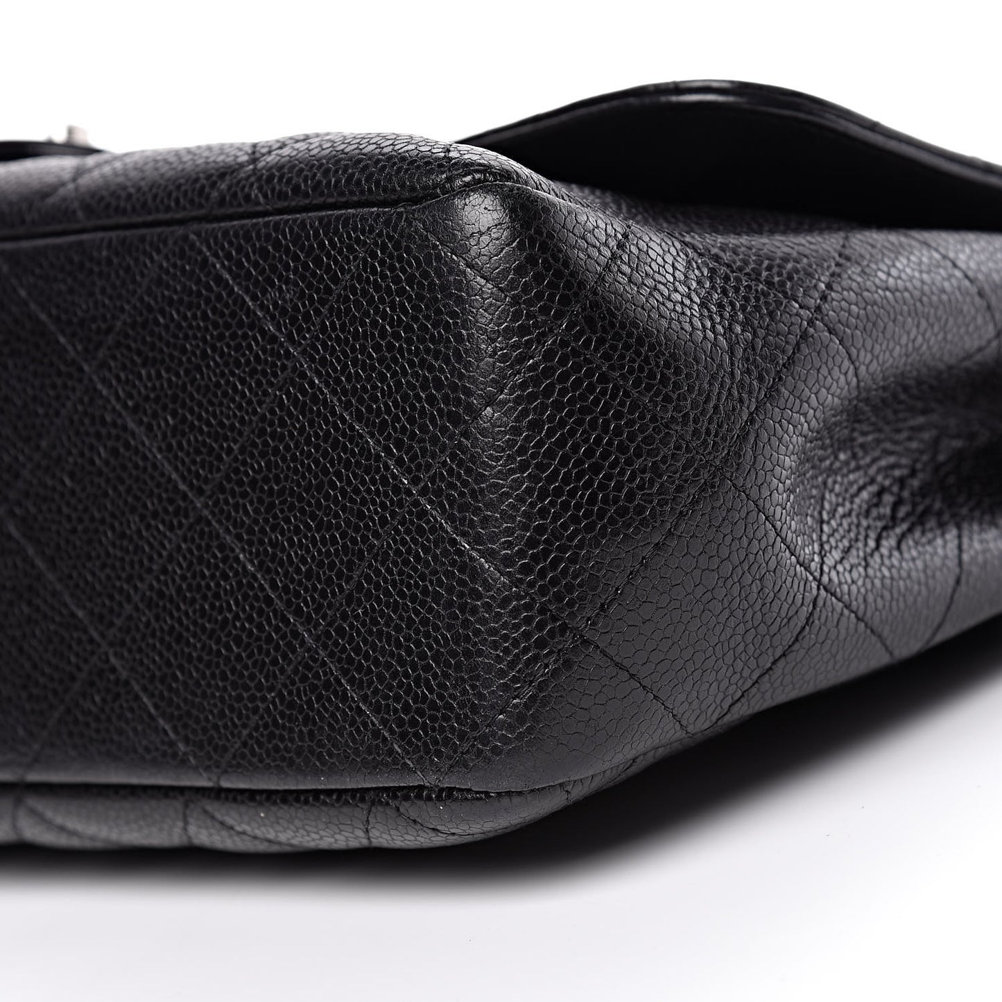 Caviar Quilted Jumbo Single Flap Black