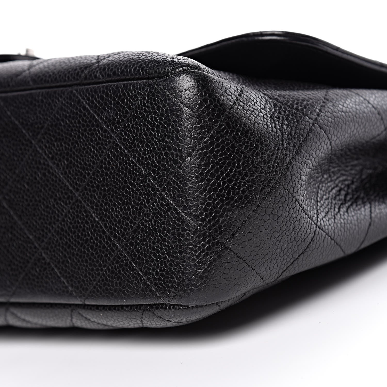 Chanel Caviar Quilted Jumbo Single Flap Black 11 of 14