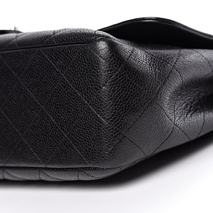 Chanel Caviar Quilted Jumbo Single Flap Black 11 of 14