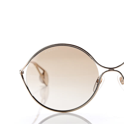 Gucci Round Pearl Tip Sunglasses GG0253S Gold 7 of 8