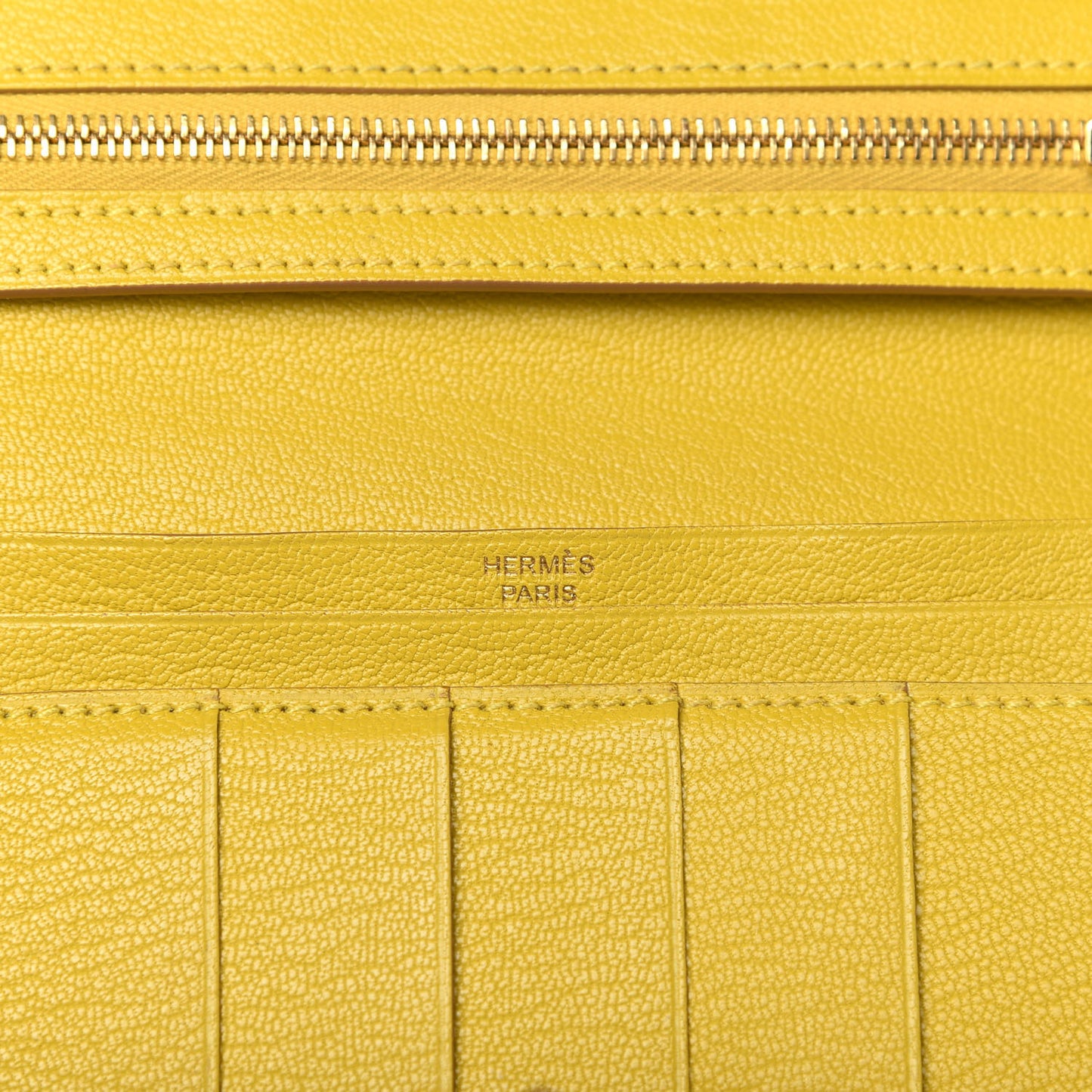 Chevre Mysore Bearn Gusset Wallet Lime