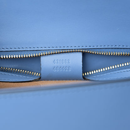 Gucci Calfskin Small Sylvie Shoulder Bag Clear Sky Blue 6 of 10