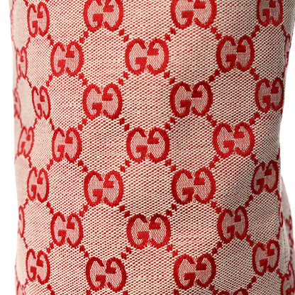 Gucci Monogram Over The Knee Boots Gardenia 35.5 Hibiscus Red 6 of 7