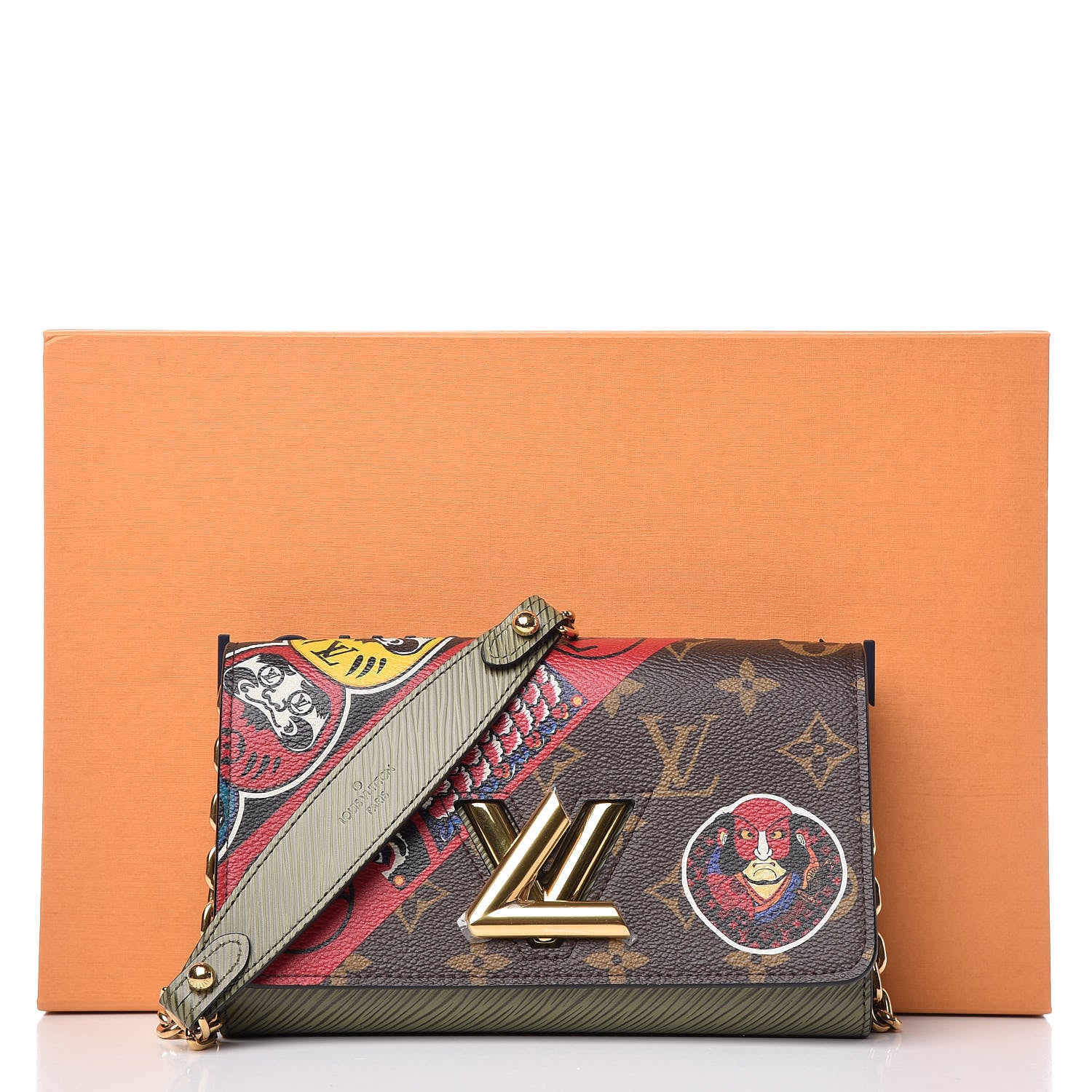 Louis Vuitton Monogram Epi Kabuki Twist Chain Wallet 10 of 10