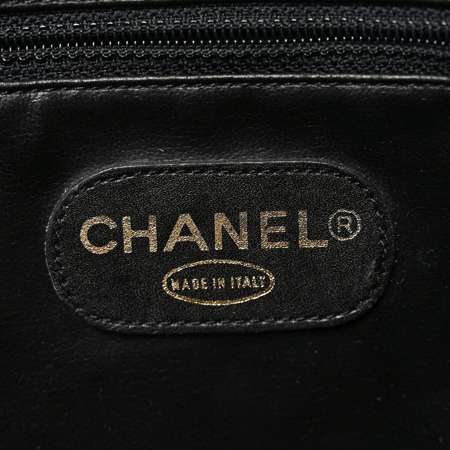 Caviar Large CC Shoulder Bag Black