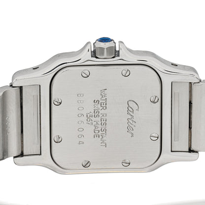 Cartier Stainless Steel 18K Yellow Gold 24mm Santos De Cartier Galbee Quartz Watch 4 of 4