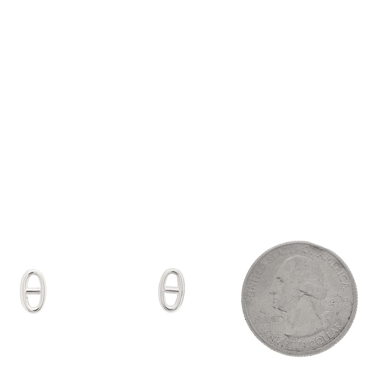 Hermes Sterling Silver TPM Farandole Earrings 2 of 5