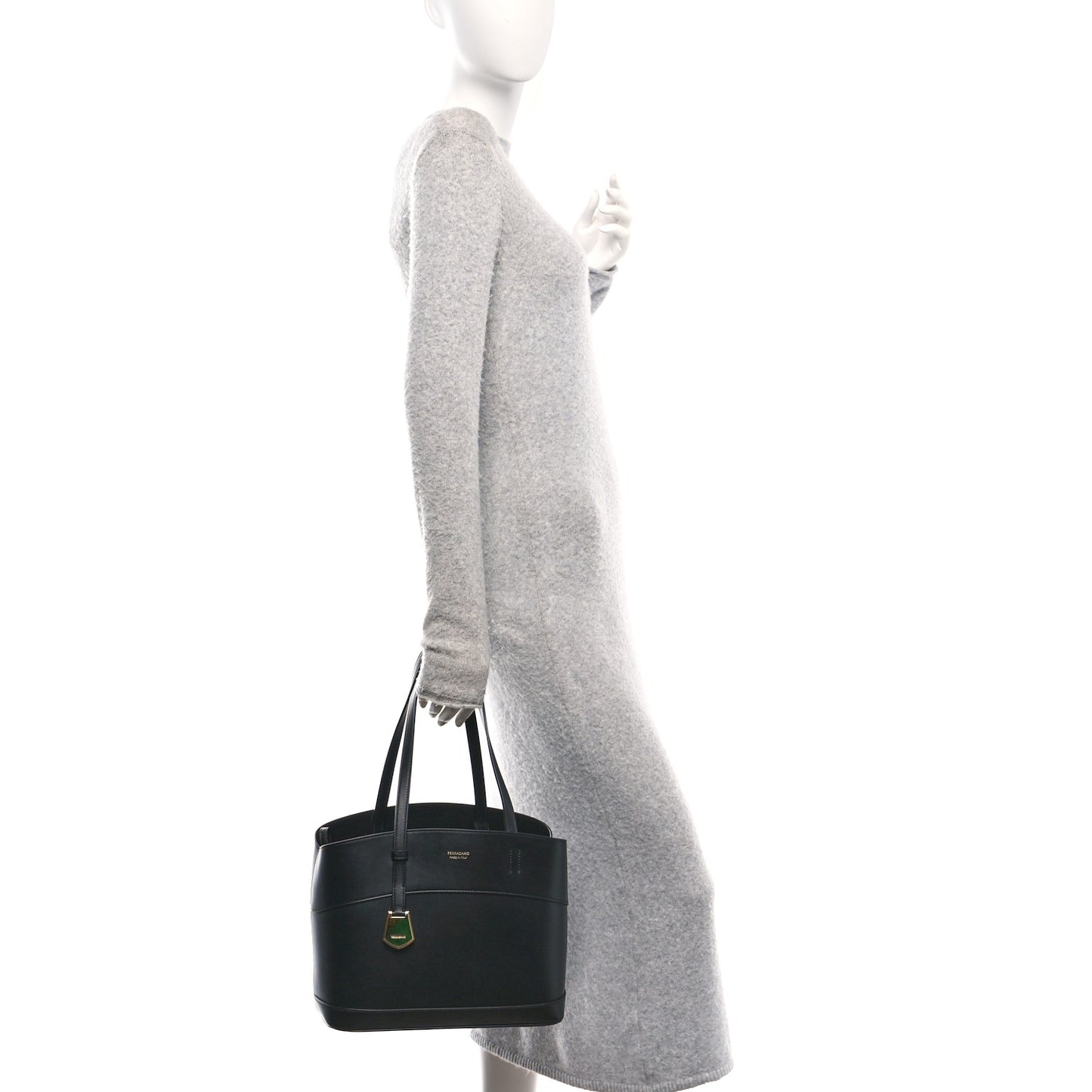 Calfskin Charming Tote Black