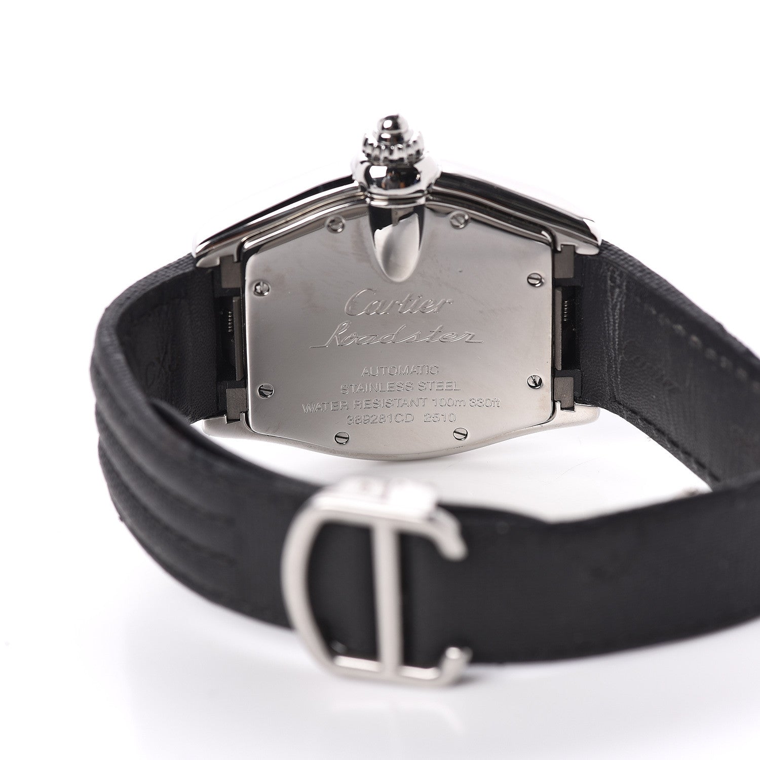Cartier Stainless Steel Nylon 37mm Roadster Automatic Watch Black 5 of 7