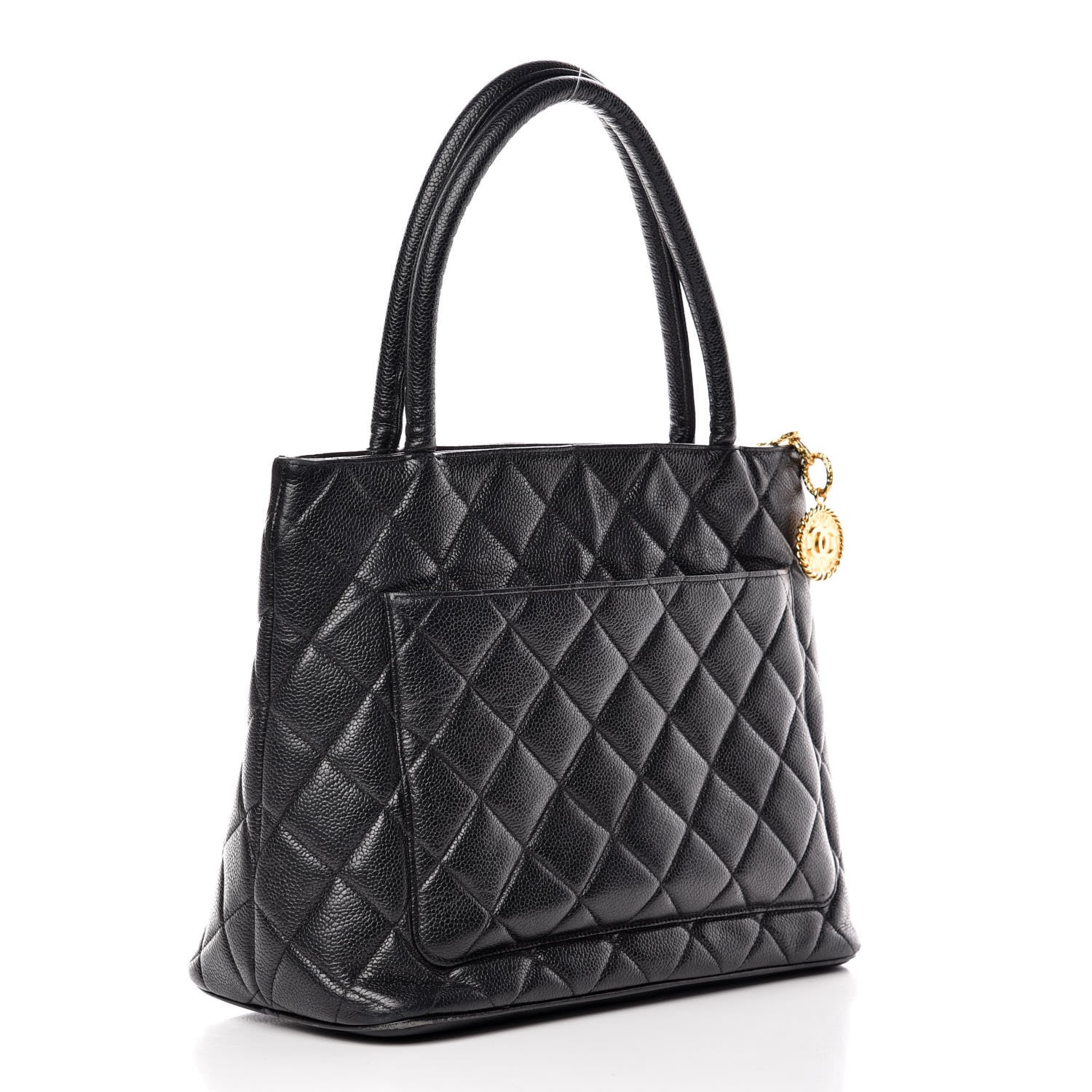 Chanel Caviar Quilted Medallion Tote Black 3 of 16