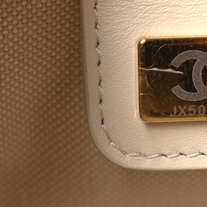 Chanel Suede Calfskin Large Perfect Bowling Bag Dark Beige 7 of 11