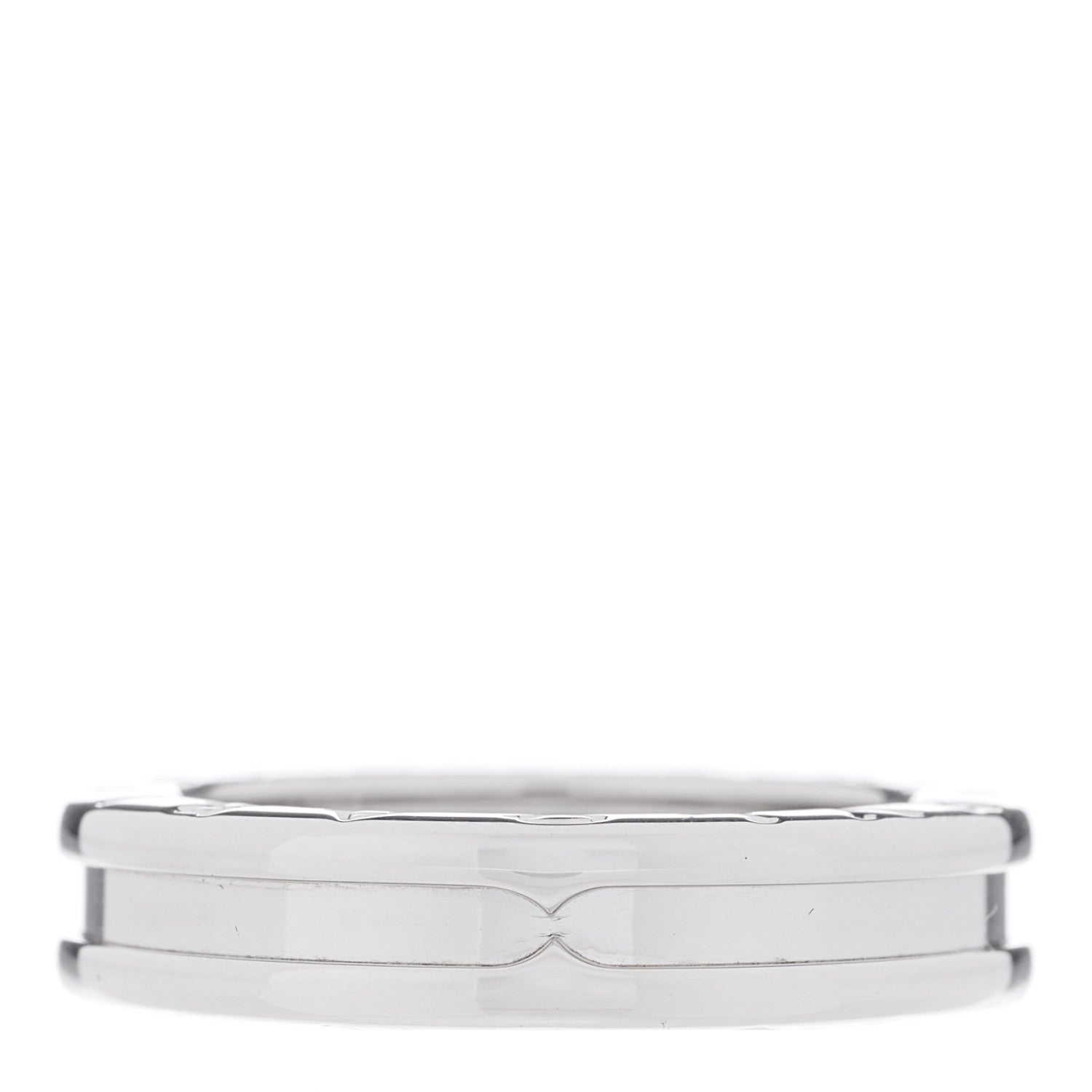 Bulgari 18K White Gold B.Zero1 One-Band Ring 52 6 1 of 4