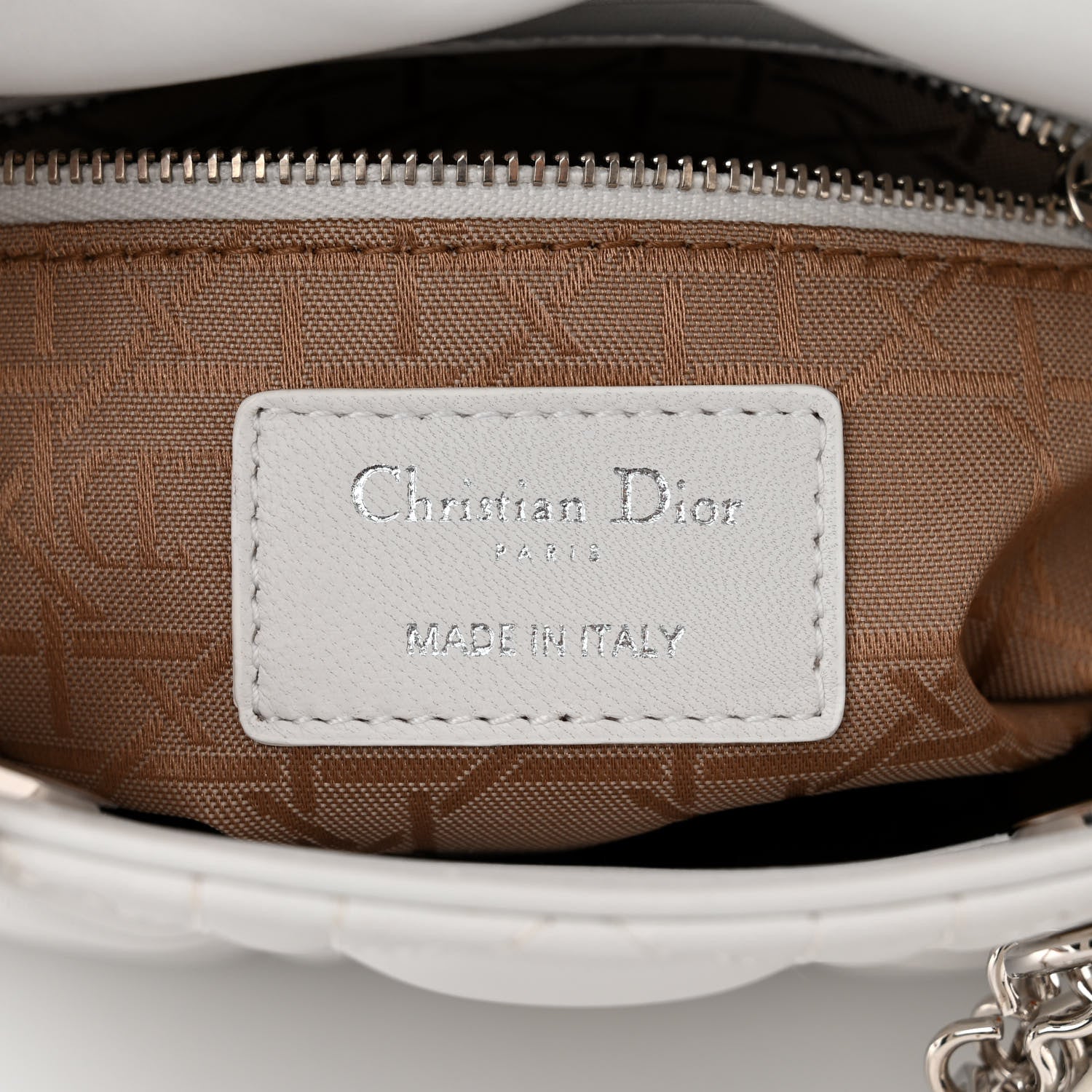 Christian Dior Lambskin Cannage Mini Lady Dior White 6 of 11
