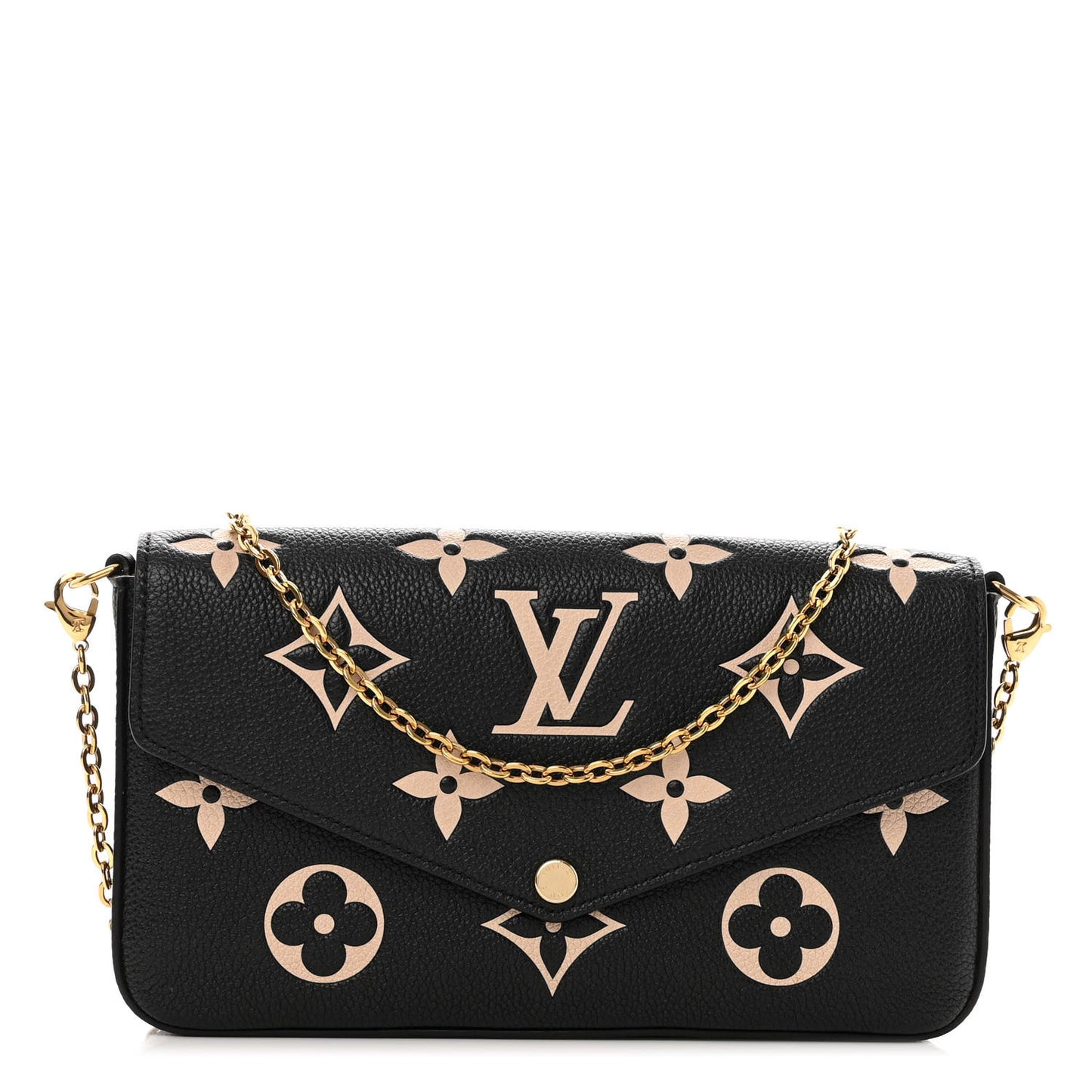 Empreinte Monogram Giant Felicie Pochette Black Beige