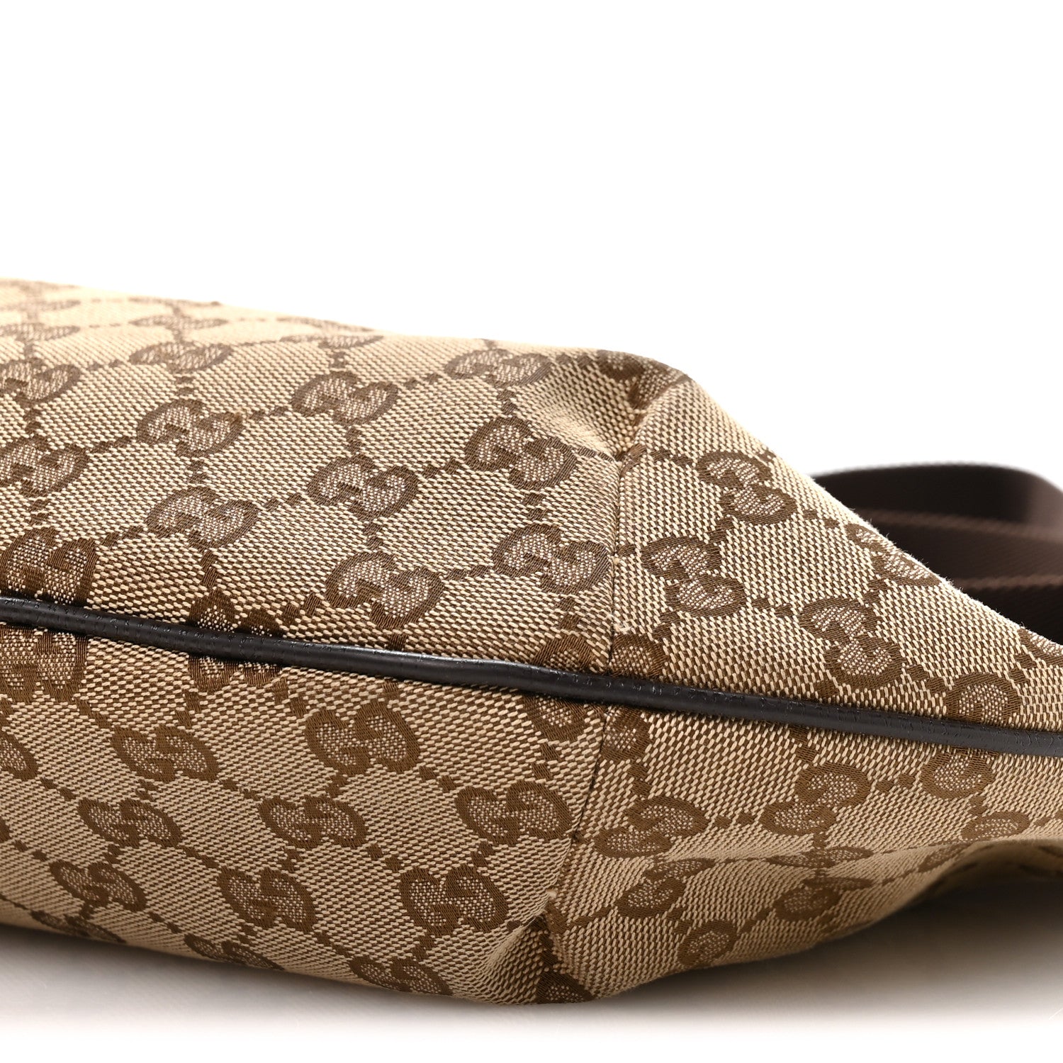 Gucci Monogram Medium Half Moon Hobo Dark Brown 9 of 9