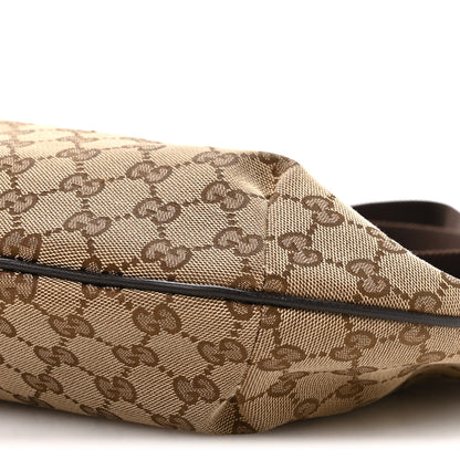 Gucci Monogram Medium Half Moon Hobo Dark Brown 9 of 9
