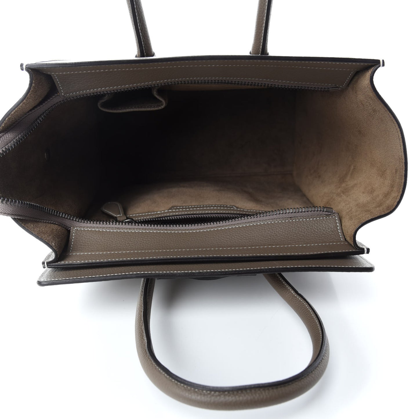Drummed Calfskin Micro Luggage Souris
