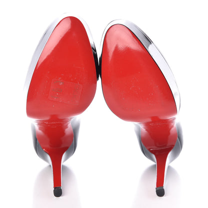 Christian Louboutin Patent Bianca 140 Pumps 37 Black 8 of 9