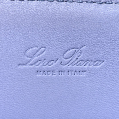 Loro Piana Calfskin Artemis Shoulder Bag Blue 6 of 19