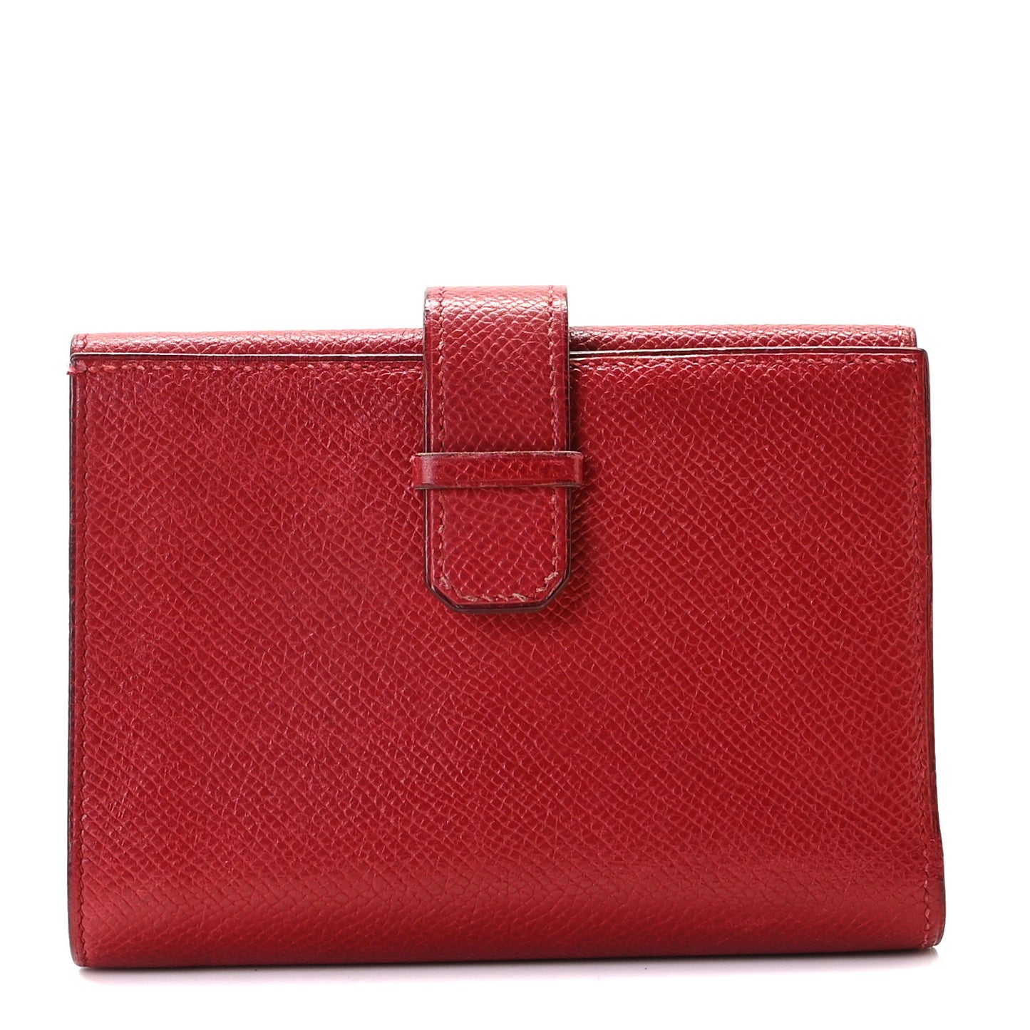 Courchevel Tri-Fold Compact Wallet Rouge Vif