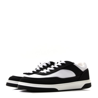 Chanel Fabric Womens Logo Sneakers 41 Black White 2 of 10