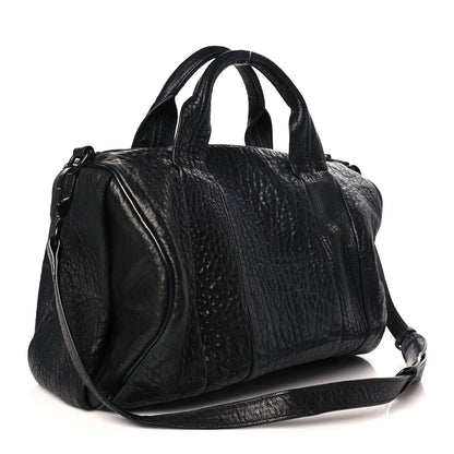 Alexander Wang Pebbled Lambskin Rockie Black Matte Black Hardware 3 of 9
