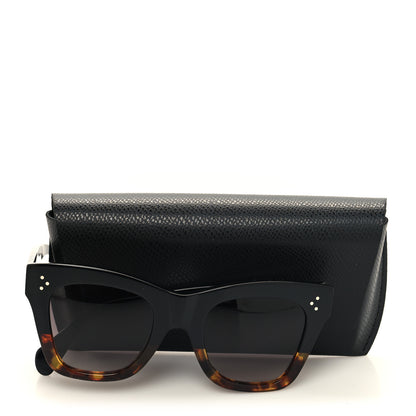 Celine Acetate Polarized Cat Eye Sunglasses CL4004IN Havana Black 7 of 7