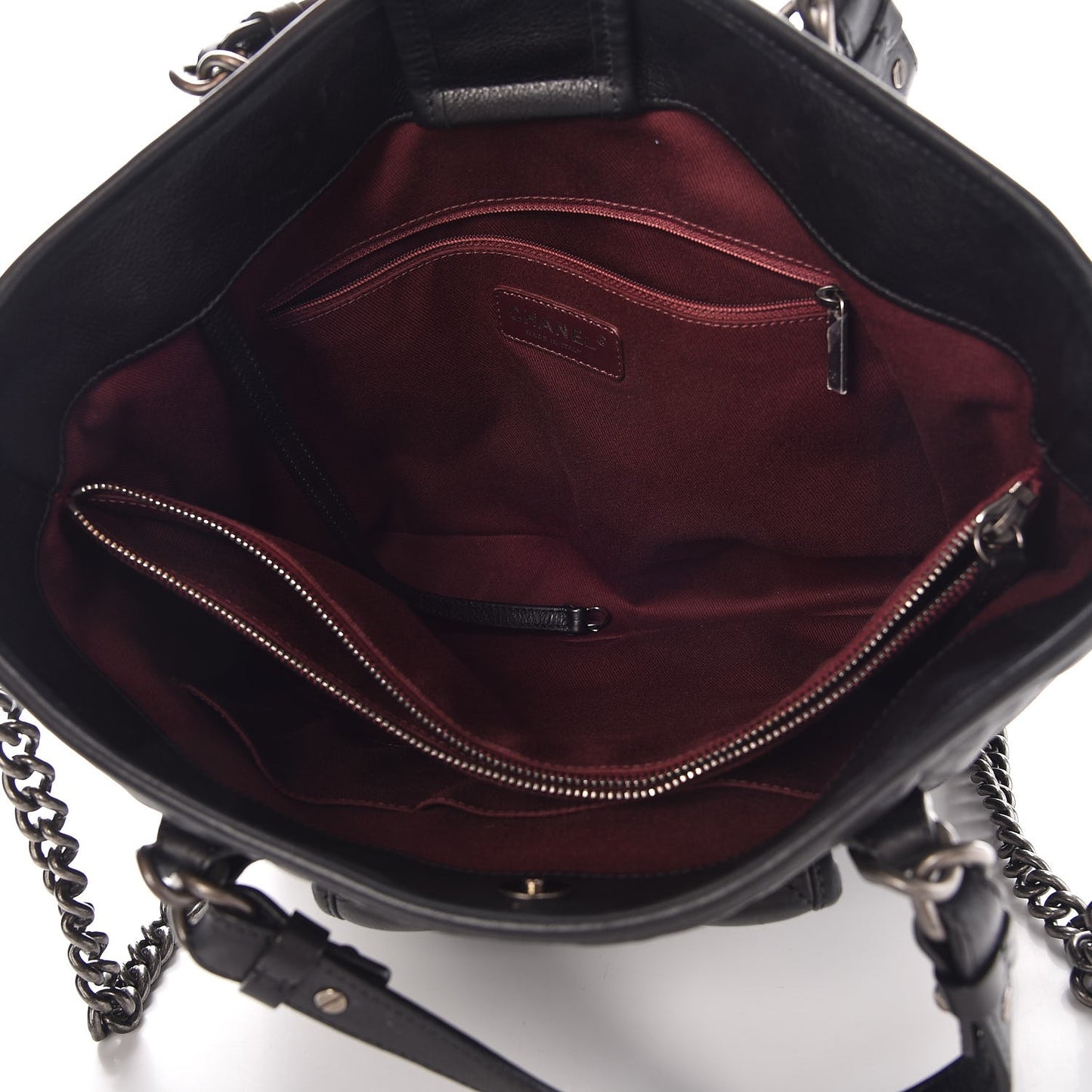 Calfskin Quilted Small Casual Riviera Tote Black