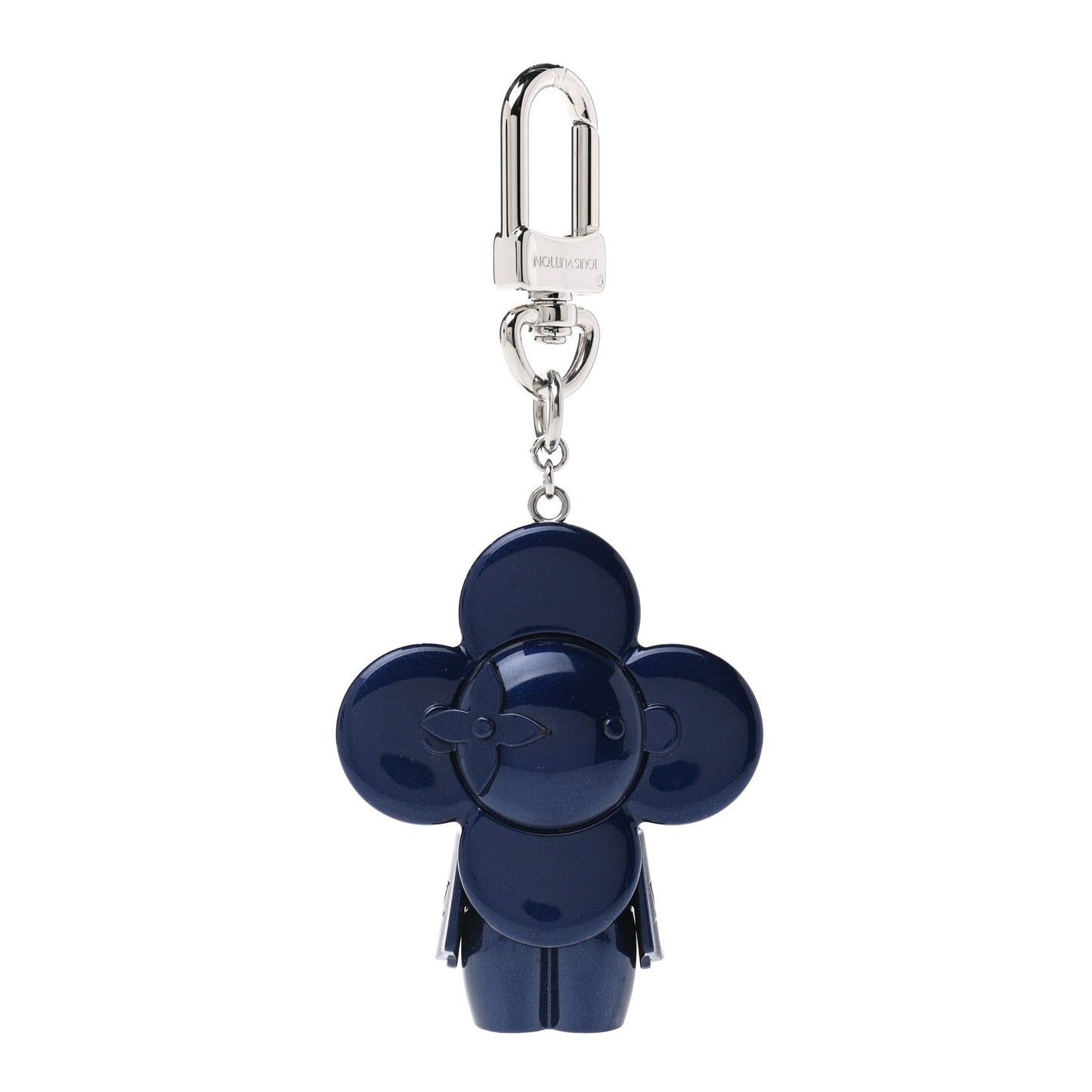 Metal Vivienne Bag Charm Key Holder Blue Marine