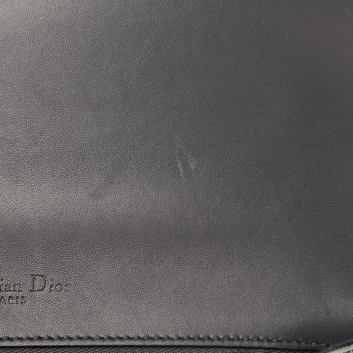 Christian Dior Metallic Patent Micro-Cannage Medium Diorama Flap Bag Graphite 9 of 14
