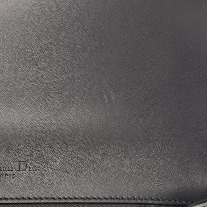 Christian Dior Metallic Patent Micro-Cannage Medium Diorama Flap Bag Graphite 9 of 14