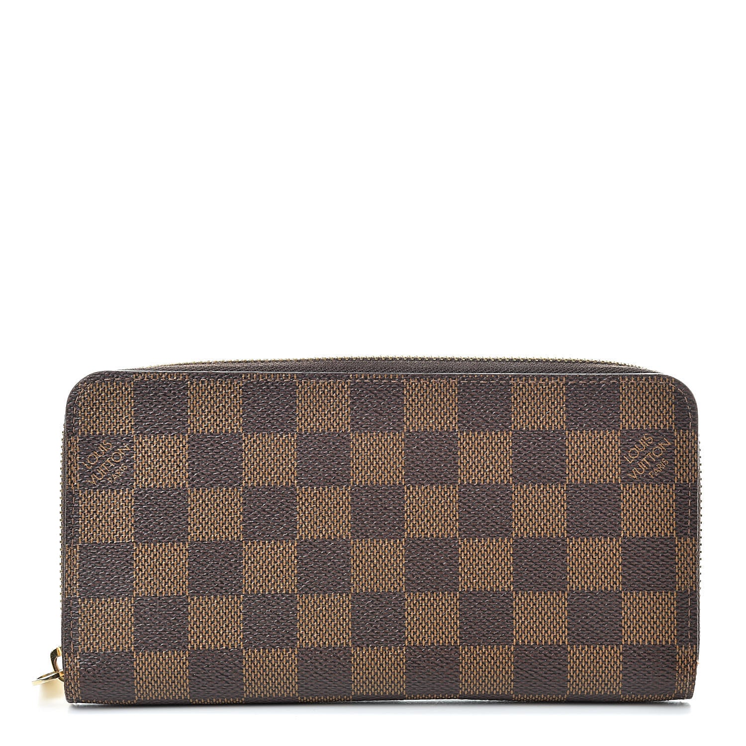 Louis Vuitton Damier Ebene Zippy Wallet Rose Ballerine 1 of 12