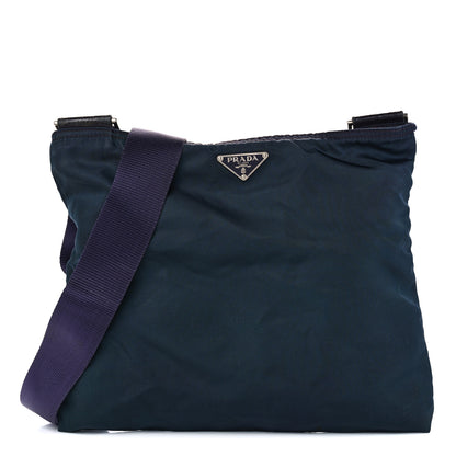 Prada Nylon Vela Flat Messenger Bag Royal 1 of 12