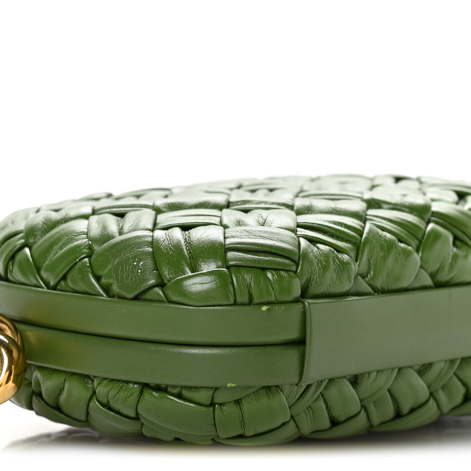 Bottega Veneta Calfskin Intrecciato Knot On Strap Avocado 1779764