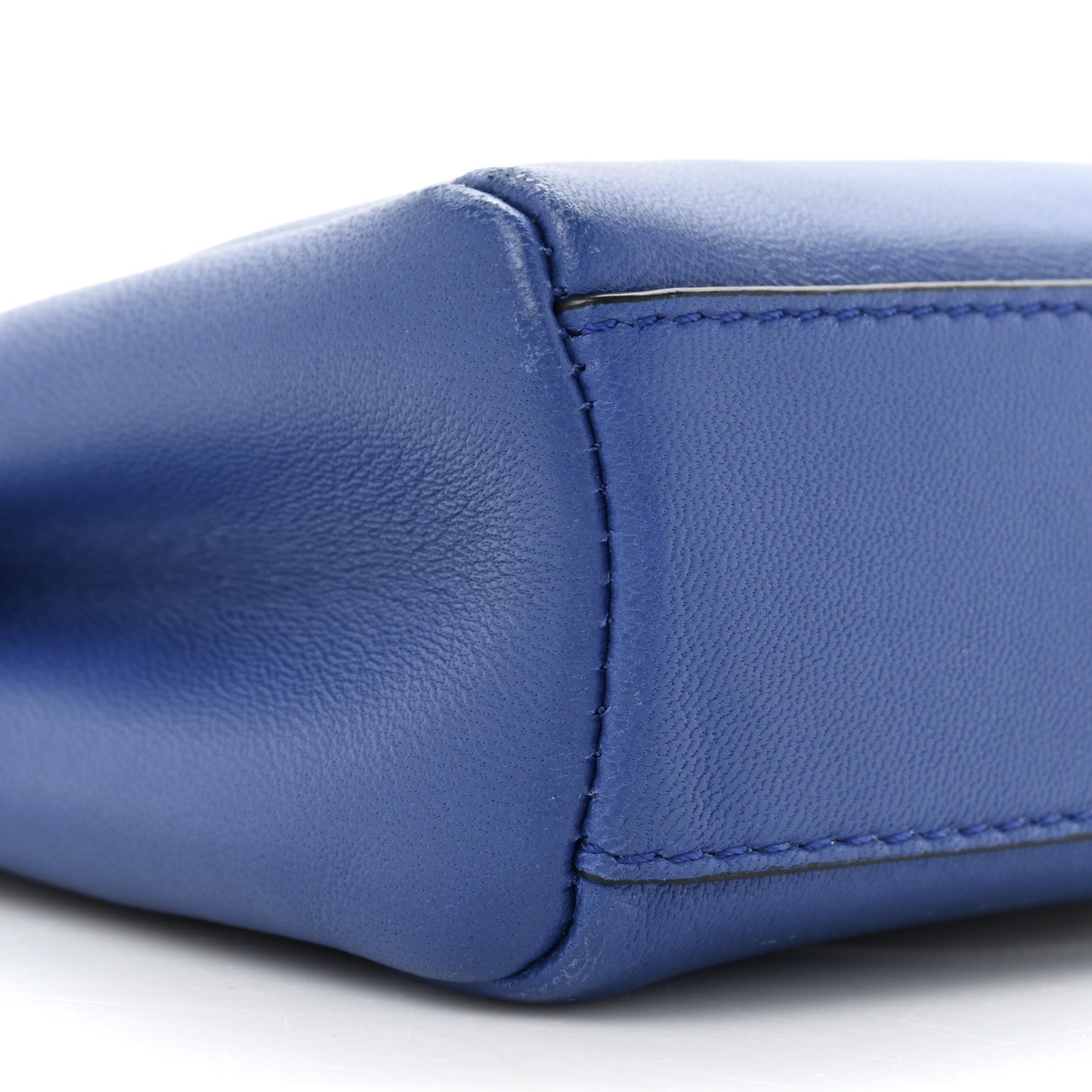 Shiny Nappa Micro Peekaboo Iconic Satchel Bluette