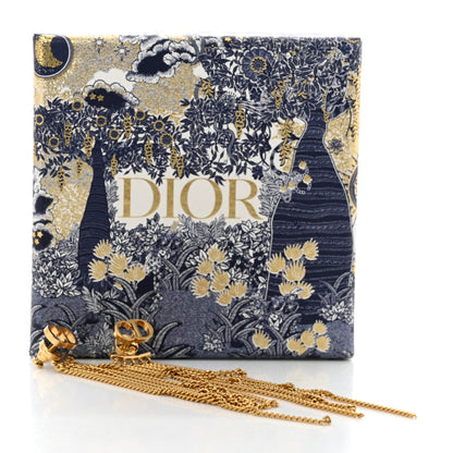 Christian Dior Danseuse Etolie Chain Drop Earrings Gold 5 of 5